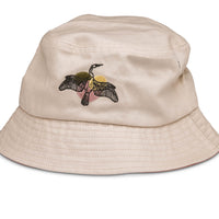 INTERESTING BIRD HEMP BUCKET HAT